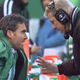 Bill Parcells (right) and Neil O’Donnell during a 1997 Jets game. (Photo credit: Mark Lennihan/AP)